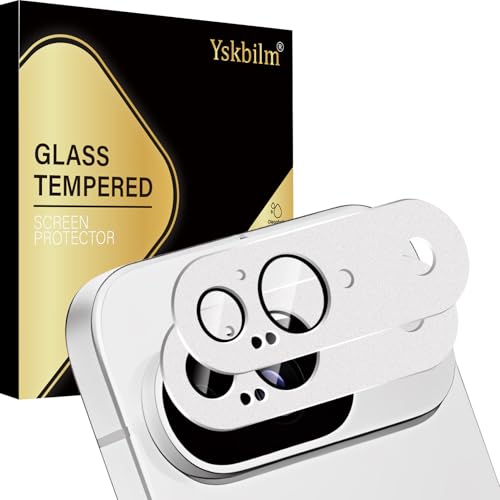 Yskbilm Kamera-Objektivschutz für Google Pixel 9, 9H gehärtetes Glas, Premium-Metallring-Glasabdeckung, kratzfest, silberfarben, 2 Stück Yskbilm Kamera-Objektivschutz für Google Pixel 9, 9H gehärtetes Glas, Premium-Metallring-Glasabdeckung, kratzfest, silberfarben, 2 Stück von Yskbilm