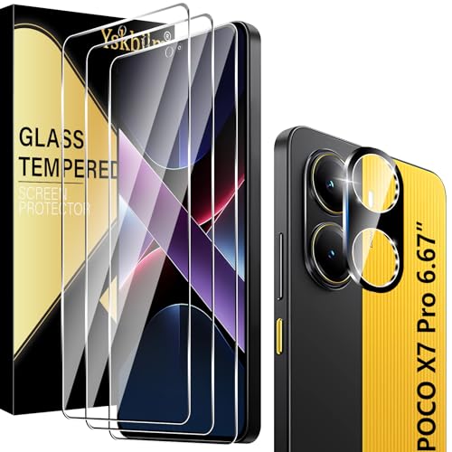 Yskbilm Schutzfolie für Xiaomi Poco X7 Pro 5G Panzer Schutz Glas,3 Stück Panzer Schutz Glas Folie und 1 Stück HD Kamera Schutzfolie,9H Härte Anti-Kratzer Blasenfrei HD Klar Yskbilm Schutzfolie für Xiaomi Poco X7 Pro 5G Panzer Schutz Glas,3 Stück Panzer Schutz Glas Folie und 1 Stück HD Kamera Schutzfolie,9H Härte Anti-Kratzer Blasenfrei HD Klar von Yskbilm