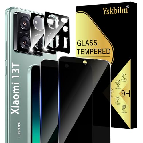 Yskbilm Sichtschutz Schutzfolie für Xiaomi 13T Panzer Schutz Glas,2 Stück Sichtschutz und 2 Stück Kameraschutz,Anti-Spy Schutzglas,9H Härte Bläschenfrei Kratzfest Yskbilm Sichtschutz Schutzfolie für Xiaomi 13T Panzer Schutz Glas,2 Stück Sichtschutz und 2 Stück Kameraschutz,Anti-Spy Schutzglas,9H Härte Bläschenfrei Kratzfest von Yskbilm