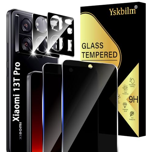 Yskbilm Sichtschutz Schutzfolie für Xiaomi 13T Pro Panzer Schutz Glas,2 Stück Sichtschutz und 2 Stück Kameraschutz,Anti-Spy Schutzglas,9H Härte Bläschenfrei Kratzfest Yskbilm Sichtschutz Schutzfolie für Xiaomi 13T Pro Panzer Schutz Glas,2 Stück Sichtschutz und 2 Stück Kameraschutz,Anti-Spy Schutzglas,9H Härte Bläschenfrei Kratzfest von Yskbilm