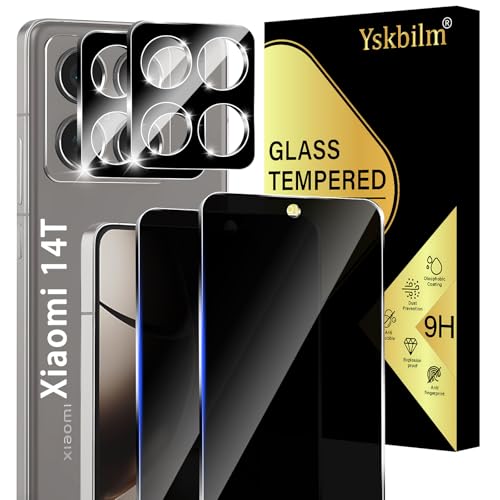 Yskbilm Sichtschutz Schutzfolie für Xiaomi 14T Panzer Schutz Glas,2 Stück Sichtschutz und 2 Stück Kameraschutz,Anti-Spy Schutzglas,9H Härte Bläschenfrei Kratzfest Yskbilm Sichtschutz Schutzfolie für Xiaomi 14T Panzer Schutz Glas,2 Stück Sichtschutz und 2 Stück Kameraschutz,Anti-Spy Schutzglas,9H Härte Bläschenfrei Kratzfest von Yskbilm