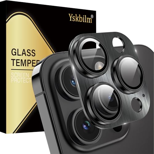 Yskbilm für iPhone 14 Pro/iPhone 14 Pro Max Kamera Schutzfolie Streifenstruktu Textur Metall Gehärtet Glas Abdeckung Starke Haftung 9H Härtegrad Night Circle Technologie - Schwarz Yskbilm für iPhone 14 Pro/iPhone 14 Pro Max Kamera Schutzfolie Streifenstruktu Textur Metall Gehärtet Glas Abdeckung Starke Haftung 9H Härtegrad Night Circle Technologie - Schwarz von Yskbilm