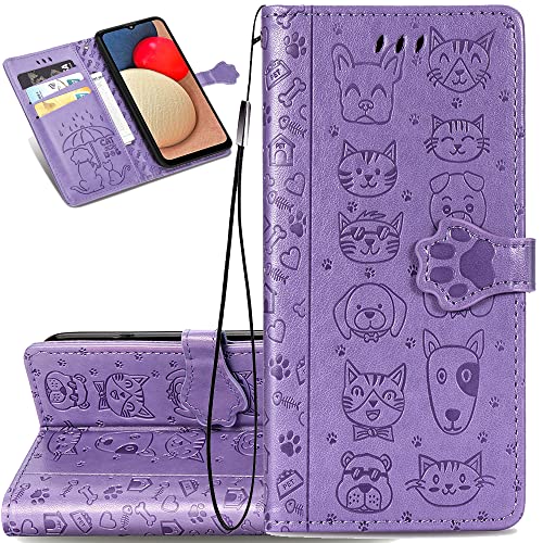 Ysnzaq Handyhülle für Samsung Galaxy A22 4G Leder Hülle, Premium Schutzhülle Cute Cat Dog Muster Wallet Case Klapphüllen Magnetverschluss Cover für Samsung Galaxy A22 4G. Cat Dog Purple CD. Ysnzaq Handyhülle für Samsung Galaxy A22 4G Leder Hülle, Premium Schutzhülle Cute Cat Dog Muster Wallet Case Klapphüllen Magnetverschluss Cover für Samsung Galaxy A22 4G. Cat Dog Purple CD. von Ysnzaq