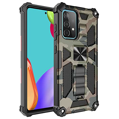 Ysnzaq Hülle für Samsung Galaxy A53 5G,[Military Grade Schutz] Handyhülle Bumper Case 360 Grad Ring Halter Camouflage Kratzfest Schutzhülle Cover für Samsung Galaxy A53 5G YH Army Green. von Ysnzaq