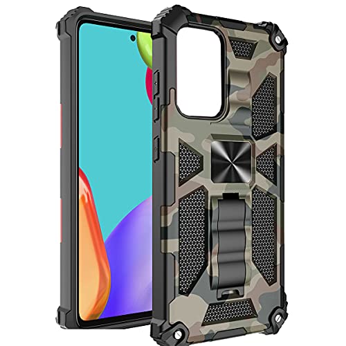 Ysnzaq Hülle für Samsung Galaxy Note 20 Ultra, [Military Grade Schutz] Handyhülle Bumper Case 360 Grad Ring Halter Camouflage Kratzfest Schutzhülle Cover für Galaxy Note 20 Ultra YH Army Green. von Ysnzaq