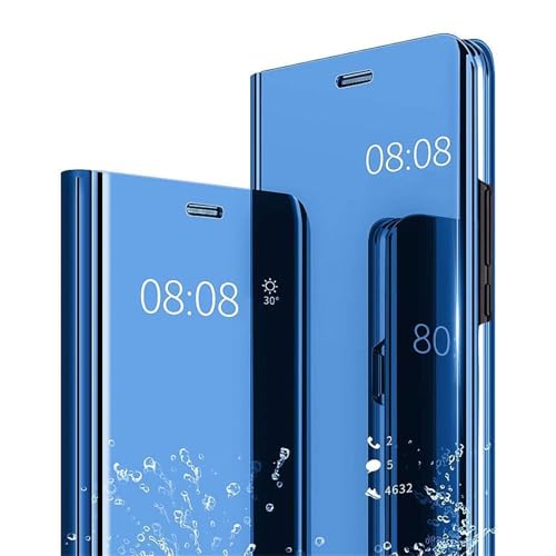 Ysnzaq Hülle für Xiaomi 14T, Bookstyle Clear Mirror Makeup View Flip Leder Business Case 360 Grad Spiegel Hülle mit Standfunktion Handyhülle für Xiaomi 14T.Mirror Blue Ysnzaq Hülle für Xiaomi 14T, Bookstyle Clear Mirror Makeup View Flip Leder Business Case 360 Grad Spiegel Hülle mit Standfunktion Handyhülle für Xiaomi 14T.Mirror Blue von Ysnzaq