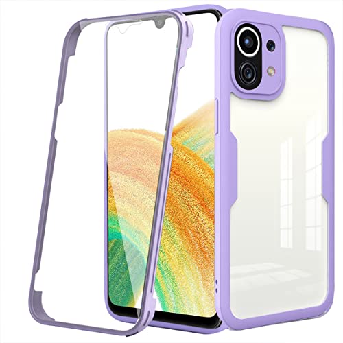 Ysnzaq Hülle für Xiaomi Mi 11 5G, 360 Grad Ganzkörper Schutz Stoßfest TPU Handyhülle mit Eingebautem Displayschutz Bumper Schutzhülle für Xiaomi Mi 11 5G.QS Purple Ysnzaq Hülle für Xiaomi Mi 11 5G, 360 Grad Ganzkörper Schutz Stoßfest TPU Handyhülle mit Eingebautem Displayschutz Bumper Schutzhülle für Xiaomi Mi 11 5G.QS Purple von Ysnzaq