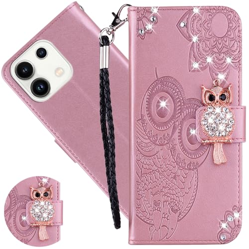 Ysnzaq Hülle für Xiaomi Redmi Note 13 Pro 5G 6.67", Owl Embossed Bling Glitzer PU Leder Brieftasche mit Standfuntion Handyhülle für Xiaomi Redmi Note 13 Pro 5G / Poco X6.YK Rose Gold Ysnzaq Hülle für Xiaomi Redmi Note 13 Pro 5G 6.67", Owl Embossed Bling Glitzer PU Leder Brieftasche mit Standfuntion Handyhülle für Xiaomi Redmi Note 13 Pro 5G / Poco X6.YK Rose Gold von Ysnzaq