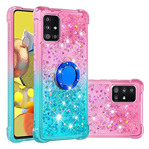 Ysnzaq Liquid Hülle für Samsung Galaxy A02S, Glitzer Fließend Quicksand Soft TPU Rotating Ring Ständer Stoßfest Schutzhülle für Samsung Galaxy A02S YBJB Pink Green. Ysnzaq Liquid Hülle für Samsung Galaxy A02S, Glitzer Fließend Quicksand Soft TPU Rotating Ring Ständer Stoßfest Schutzhülle für Samsung Galaxy A02S YBJB Pink Green. von Ysnzaq
