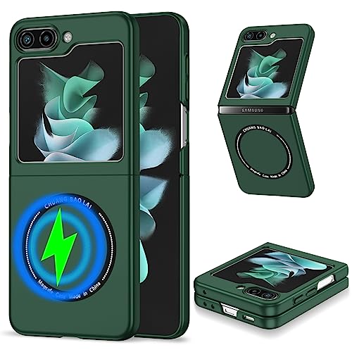 Ysnzaq Magnetisch Hülle für Samsung Galaxy Z Flip5 6.7" Kompatibel mit Magsafe, Militärschutz Sturzschutz Hybrid PC Slim Schutzhülle Stoßfest Case für Samsung Galaxy Z Flip 5. My Green Ysnzaq Magnetisch Hülle für Samsung Galaxy Z Flip5 6.7" Kompatibel mit Magsafe, Militärschutz Sturzschutz Hybrid PC Slim Schutzhülle Stoßfest Case für Samsung Galaxy Z Flip 5. My Green von Ysnzaq