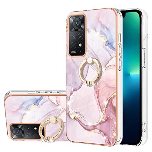 Ysnzaq Marmor Hülle für Xiaomi Redmi Note 11 Pro, Marble Muster Silikon Design Robust Ultra Dünn Stoßfest mit Stander TPU Protection Bumper Handyhülle für Xiaomi Redmi Note 11 Pro 4G / 5G.YZ Rose Gold Ysnzaq Marmor Hülle für Xiaomi Redmi Note 11 Pro, Marble Muster Silikon Design Robust Ultra Dünn Stoßfest mit Stander TPU Protection Bumper Handyhülle für Xiaomi Redmi Note 11 Pro 4G / 5G.YZ Rose Gold von Ysnzaq