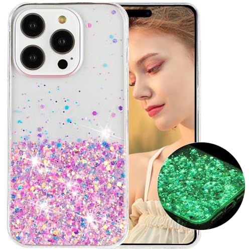 Ysnzaq Transparent Handyhülle für iPhone 16 Pro Max 6.9", Glitzer Bling Sparkle Weich TPU Ultra Dünne Hülle Mädchen Stoßfest Bumper Hülle für iPhone 16 Pro Max/Apple 16 Pro Max.FG Pink Ysnzaq Transparent Handyhülle für iPhone 16 Pro Max 6.9", Glitzer Bling Sparkle Weich TPU Ultra Dünne Hülle Mädchen Stoßfest Bumper Hülle für iPhone 16 Pro Max/Apple 16 Pro Max.FG Pink von Ysnzaq