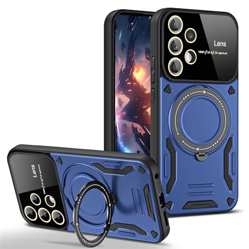 Ysnzaq für Samsung Galaxy A53 5G 6.5" Hülle mit Kameraschutz Lens,[Militärischer Schutz] Heavy Duty Stoßfeste Camera Protection mit Ständer Bumper Handyhülle für Samsung Galaxy A53 5G.YD Blue von Ysnzaq