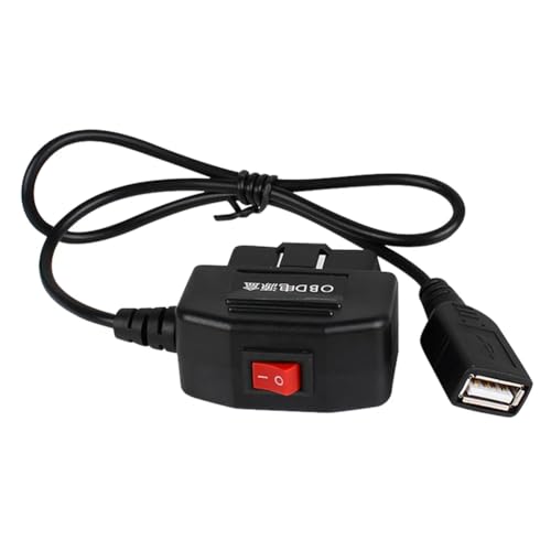 Yssevlon Auto-DVR-Hardwire-Kit für Niederspannungsschutz, 5 V, 3 A, USB-Anschluss, Auto-Ladekabel, OBD, Dashcam, 24-Stunden-Parküberwachungszubehör von Yssevlon