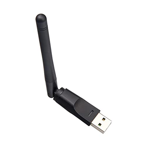 Kabelloser USB-Adapter, WLAN-Empfängeranschluss, WLAN-Dongle für Computer, kompakter USB-Signalempfänger, Sender, große Antenne, Set-Top-Box, Ethernet-Anbieter für Gerät von Ysvnlmjy