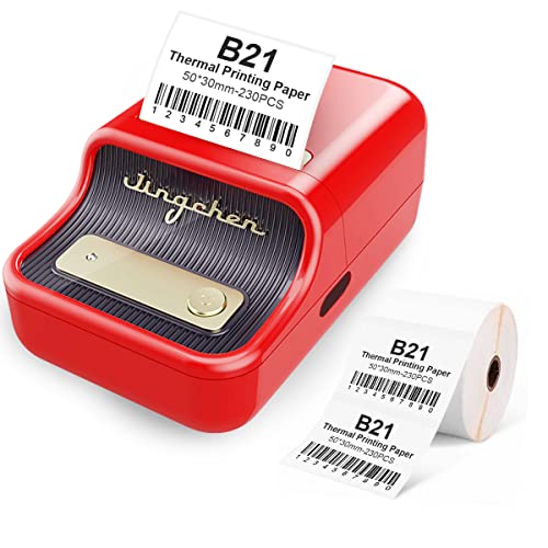 Smart Label Maker B21 mit 230 Etiketten Bluetooth Thermopreis Barcode Etikettendrucker Mailing Adresse Etiketten Maschine Kompatibel mit Android & iOS Applied to Organization Home Office Business von YuLinca