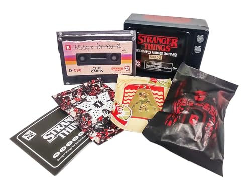 YuMe - Stanger Things Kapsel, Mystery Minifiguren, Serie 2, 12 Stück, Schwarz, 7.5 cm YuMe - Stanger Things Kapsel, Mystery Minifiguren, Serie 2, 12 Stück, Schwarz, 7.5 cm von YuMe