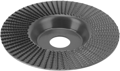 YuXinCat Winkelschleifscheibe 125 mm - Holzschnitzscheibe aus Wolframkarbid für präzise Holzbearbeitung - Formrad Zubehör für Schleifmaschinen (Schwarz) von YuXinCat