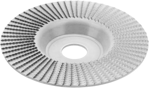 YuXinCat Winkelschleifscheibe 125 mm - Holzschnitzscheibe aus Wolframkarbid für präzise Holzbearbeitung - Formrad Zubehör für Schleifmaschinen (Silber) von YuXinCat