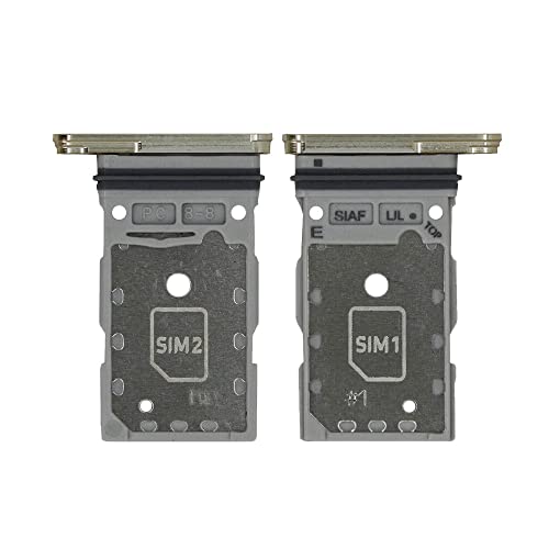 Dual SIM Double Card Tray Slot Halter Ersatz Kompatibel mit Samsung Galaxy S23 Anschluss23+ Plus 5G Creme von YuYue Electronic