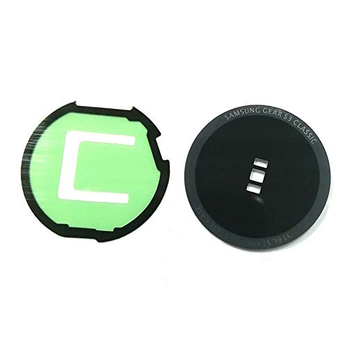 Zurück Batterie Abdeckung Glas Hintertür Ersatz kompatibel mit Samsung Watch Gear S3 R770 SM-R775 von YuYue Electronic