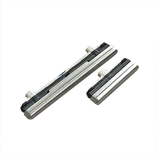 YuYue 2X EIN-/Ausschalten Volume Button Key Ersatz kompatibel mit Samsung Galaxy Note 10 + Plus 6,8" Seite Schlüssel Teil Silber von YuYue