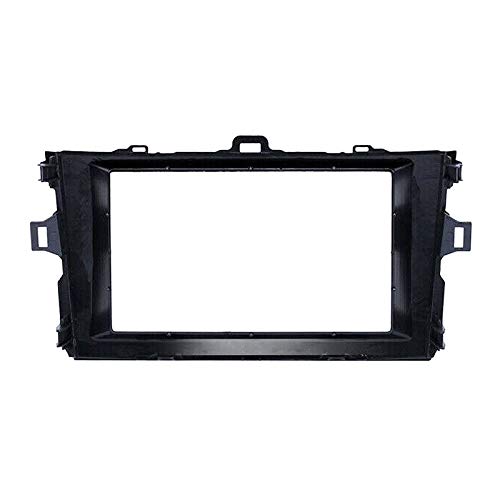 YuYue Radio-Stereo-Panel für 2008–2010 Toyota Corolla 2 Din Autoradio-Rahmen Fascia Panel DVD Stereo CD Panel Dash Mount Refit Installation Trim Kit Rahmen (schwarz) von YuYue