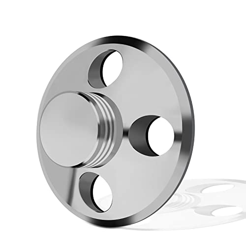 Audiophile Plattenspieler Gewicht Stabilisator Bubble Level,Aluminium Plattengewicht-Klammer mit weicher Bodenpolsterung für LP Plattenspieler, eliminiert Vinyl Disc Vibrationen(107G Silber) von YuanYong