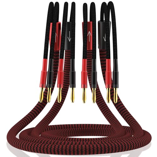 YuanYong 13 AWG Lautsprecherkabel Bananenstecker High-End Stromkabel Hifi Netzkabel Geflochtenes Abgeschirmtes Kupfer OFC Lautsprecherkabel Mit Magnetischen Ringen FüR Audio,Heimkino(Paar)(1.5M/4.9Ft) YuanYong 13 AWG Lautsprecherkabel Bananenstecker High-End Stromkabel Hifi Netzkabel Geflochtenes Abgeschirmtes Kupfer OFC Lautsprecherkabel Mit Magnetischen Ringen FüR Audio,Heimkino(Paar)(1.5M/4.9Ft) von YuanYong
