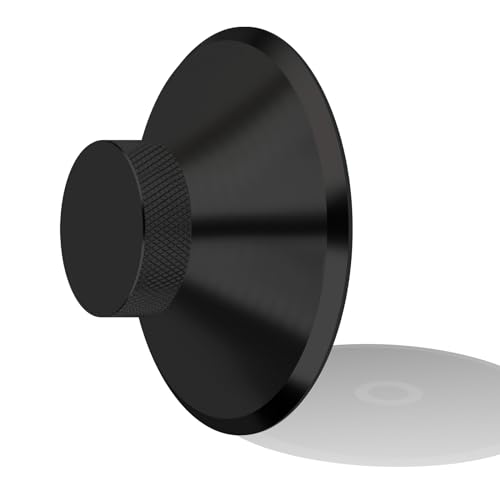 YuanYong Audiophile Plattenspieler Gewicht Stabilisator 120G Edelstahl Schallplatten Gewichte mit weicher Bodenpolsterung Stabilisierende Drehzahl für Plattenspieler,Vinyl-Scheiben-Player(Schwarz) von YuanYong