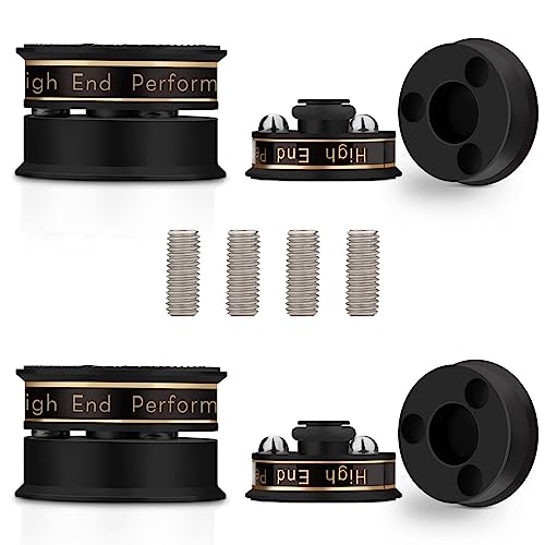 YuanYong Lautsprecher Isolationsfüße 39mm*24mm High-End HiFi Lautsprecher Spikes Pads Isolationsfüße Subwoofer Spikes Audio Verstärkerfüße für Audio,Lautsprecher,Subwoofer,Heimkino(4 Stück,Schwarz) YuanYong Lautsprecher Isolationsfüße 39mm*24mm High-End HiFi Lautsprecher Spikes Pads Isolationsfüße Subwoofer Spikes Audio Verstärkerfüße für Audio,Lautsprecher,Subwoofer,Heimkino(4 Stück,Schwarz) von YuanYong