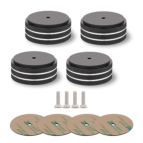Speaker Shock Absorber Feet YuanYong Lautsprecher-Isolationsfüße mit 3M-Klebstoffen,Lautsprecher-Spikes rutschfesten Gummiringen für Audio,Lautsprecher,Subwoofer,Heimkino 4 Stück (Schwarze) (58*22mm) Speaker Shock Absorber Feet YuanYong Lautsprecher-Isolationsfüße mit 3M-Klebstoffen,Lautsprecher-Spikes rutschfesten Gummiringen für Audio,Lautsprecher,Subwoofer,Heimkino 4 Stück (Schwarze) (58*22mm) von YuanYong