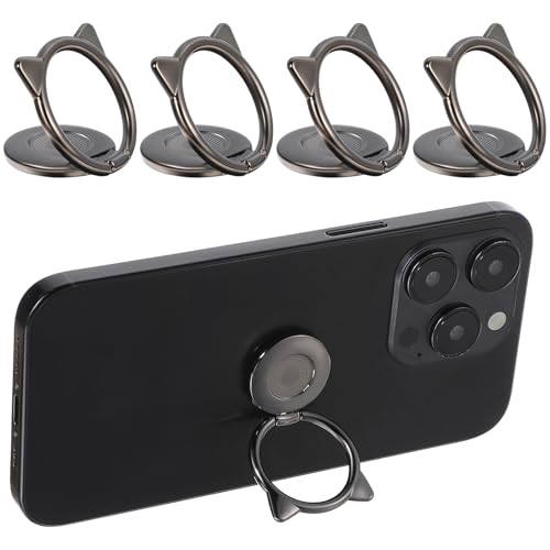 Yuanchu 4 Stück Handy Ring Halterung, Katzendesign 360 Grad Drehung Handyringhalterung Finger Universal Handyring Fingerhalter Phone Ring Holder für Smartphones Tablets und Hüllen Yuanchu 4 Stück Handy Ring Halterung, Katzendesign 360 Grad Drehung Handyringhalterung Finger Universal Handyring Fingerhalter Phone Ring Holder für Smartphones Tablets und Hüllen von Yuanchu