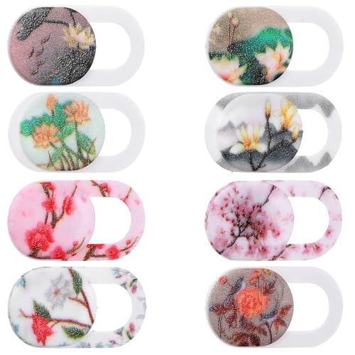 Yuanchu 8 Stück Webcam Abdeckung, Blumenmuster Webcam Cover Slider Laptop Kamera Cover 0.03in Ultradünne Web Kamera Abdeckung für Computer Laptop Smartphone PC Handyzubehör Schutz Ihrer Privatsphäre Yuanchu 8 Stück Webcam Abdeckung, Blumenmuster Webcam Cover Slider Laptop Kamera Cover 0.03in Ultradünne Web Kamera Abdeckung für Computer Laptop Smartphone PC Handyzubehör Schutz Ihrer Privatsphäre von Yuanchu