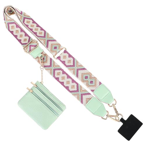 Yuanchu Handykette Universal mit Tasche,Clip and Go Handygurt mit Reißverschlusstasche Handyband zum Umhängen Verstellbares Handy Umhängeband Umhängegurt für Handy Zubehör(Farbe) von Yuanchu