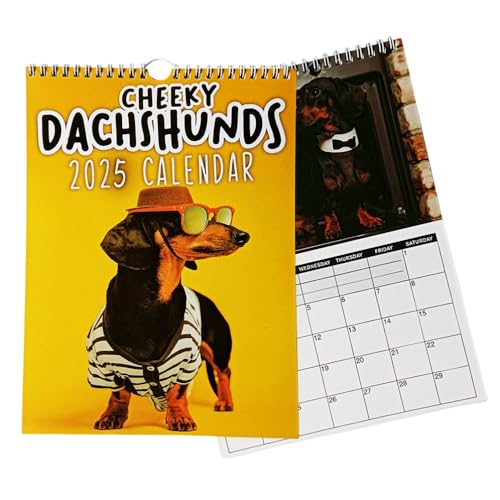 Yuandream Hunde kalender 2025, Kalender 2025 Wursthund Wandkalender 2025 Hundekalender 2025, 12 Monat Lustiger Haustier Kalender, Lustiger 2025 Hündchen Wandkalender für Büro, Familien, Hotels Yuandream Hunde kalender 2025, Kalender 2025 Wursthund Wandkalender 2025 Hundekalender 2025, 12 Monat Lustiger Haustier Kalender, Lustiger 2025 Hündchen Wandkalender für Büro, Familien, Hotels von Yuandream