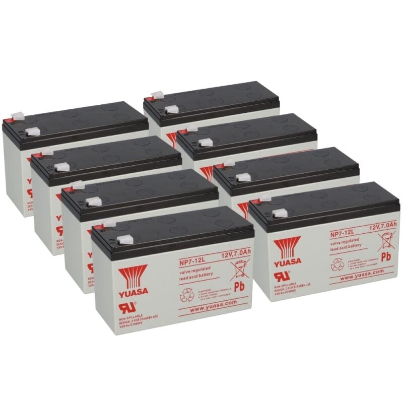 8x Yuasa Blei-Akku NP7-12L Pb 12V 7Ah VdS, Faston 6,3mm 8x Yuasa Blei-Akku NP7-12L Pb 12V 7Ah VdS, Faston 6,3mm von Yuasa