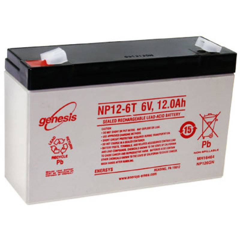 Hawker NP12-6 Akku Blei PB 6 Volt 12Ah mit Faston 6,3mm Kontakten von Yuasa