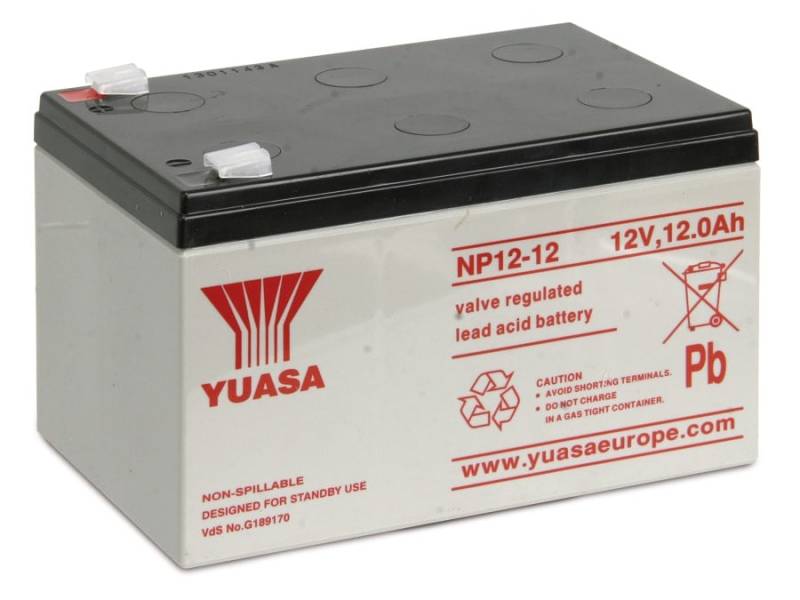 YUASA Blei-Akkumulator NP12-12, 12 V-/12 Ah von Yuasa