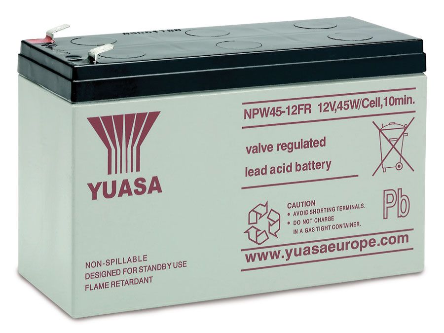 YUASA Blei-Akkumulator NP45-12, 12 V-/8,5 Ah von Yuasa