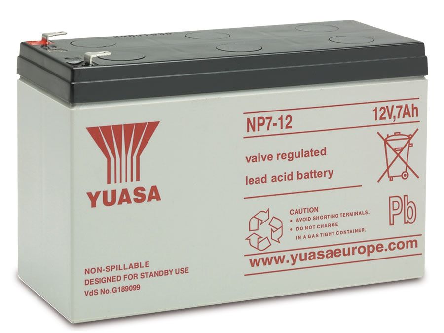 YUASA Blei-Akkumulator NP7-12, 12 V-/7 Ah von Yuasa