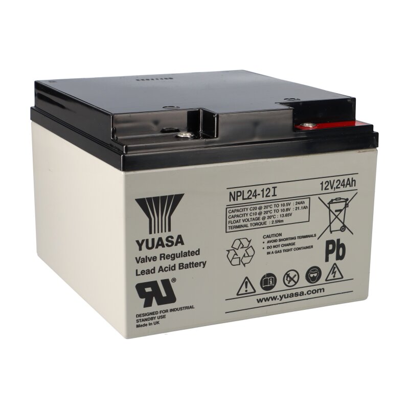 Yuasa Blei-Akku NPL24-12I Pb 12V / 24Ah 10-12 Jahresbatterie, M5 Innen Yuasa Blei-Akku NPL24-12I Pb 12V / 24Ah 10-12 Jahresbatterie, M5 Innen von Yuasa