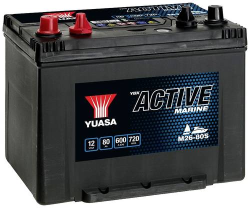 Yuasa Marine M26-80S Bootsbatterie 12V 80Ah von Yuasa