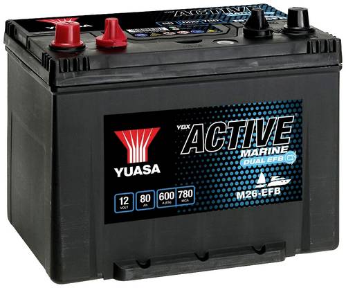 Yuasa Marine M26-EFB Bootsbatterie 12V 80Ah von Yuasa