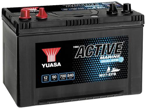 Yuasa Marine M27-EFB Bootsbatterie 12V 90Ah von Yuasa