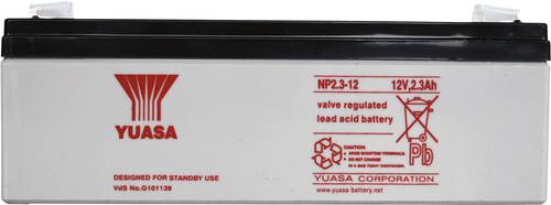 Yuasa NP2.3-12 NP2.3-12 Bleiakku 12V 2.3Ah Blei-Vlies (AGM) (B x H x T) 178 x 64 x 34mm Flachstecker von Yuasa