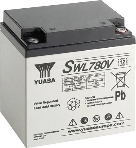 Yuasa SWL780V SWL780V Bleiakku 12V 28.8Ah Blei-Vlies (AGM) (B x H x T) 166 x 175 x 125mm M5-Schrauba von Yuasa