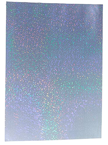 30 Blatt A4 Größe Diamond Glitter Holografische Kaltlaminatfolie Premium Overlay Laminieren Selbstklebend Blätter von Yudeaner