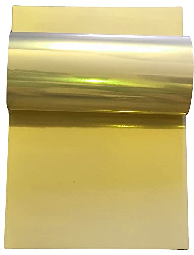 Yudeaner Glänzendes Gold-20 Blatt A4 Größe Bedruckbares Gold Vinyl Wasserdichtes Aufkleberpapier Premium-Klebeblätter Tinte trocknet schnell für Tintenstrahl-/Laserdrucker von Yudeaner
