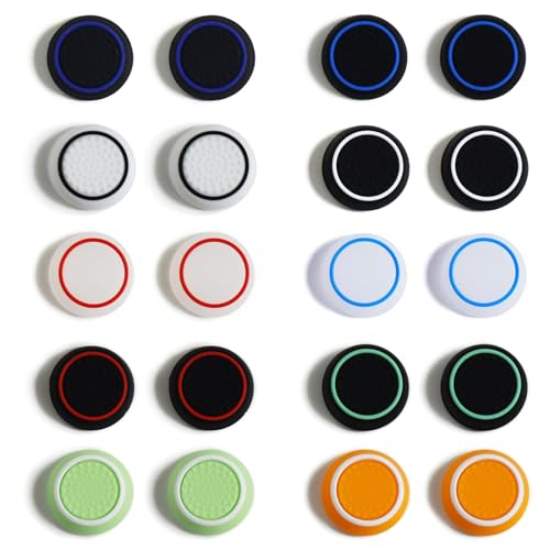 20 Stück Kompatibel PS5 Controller Sticks, Aufsätze für Thumbsticks, Silikon-Joystick Playstation Ersatzkappe, Controller-Abdeckung Ersatz, Schutzhülle 20 Stück Kompatibel PS5 Controller Sticks, Aufsätze für Thumbsticks, Silikon-Joystick Playstation Ersatzkappe, Controller-Abdeckung Ersatz, Schutzhülle von YueJieSelected